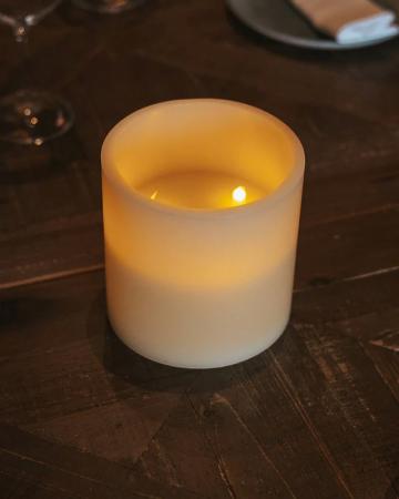 New Garden Dolo LED Wachs Kerze mit 3 LED-Dochten (2 x AAA batteries nicht enthalten)