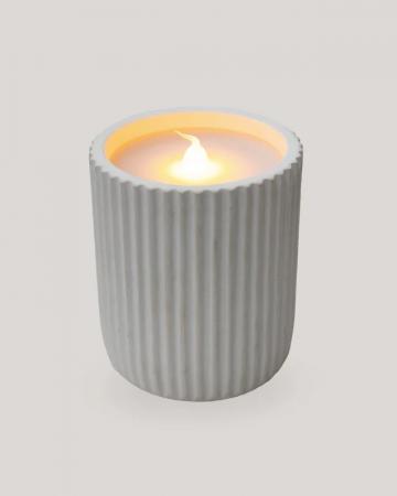 New Garden Dolo LED Keramik Kerze mit Flammeneffect (2 x AAA batteries nicht enthalten)