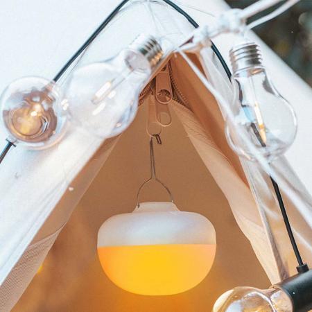 New Garden CHERRY LED Outdoor Akku Leuchthalbkugel dimmbar orange/weiß mit Fernbedienung IP54 Durchmesser: 11 cm