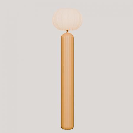 New Garden Solar Stehlampe RACHEL 145 Senf mit Akku, Fernbedienung, Dämmerungssensor, warmweißes Licht IP65 143cm hoch