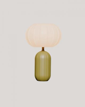 New Garden SOLAR-TISCHLAMPE RACHEL 45 in Oliven Grün In&Out IP65 mit Fernbedienung und warmweiße Lichtfarbe