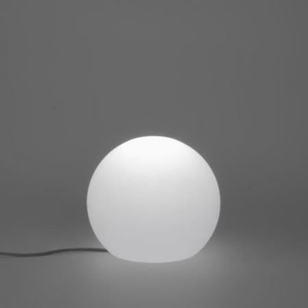 New Garden BULY 30 Garten LED-Kugelleuchte weiss IP65 230 Volt Kabel mit Schalter/ Stecker mit warmweißem Licht