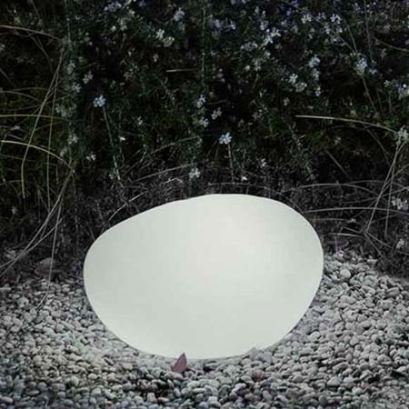 New Garden PETRA 40 AUTOMATIC Leuchtender Stein 230V Kabelanschluß mit kaltweißem Licht