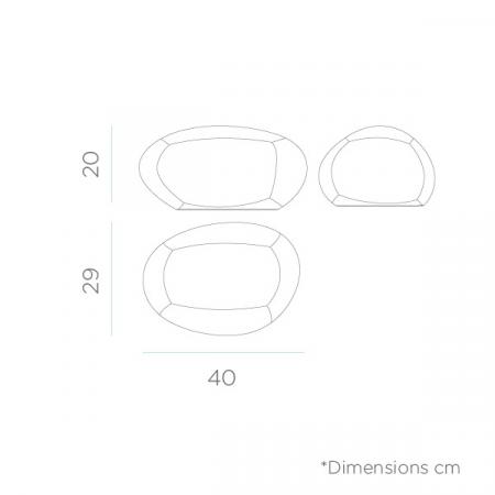 New Garden PETRA 40 AUTOMATIC Leuchtender Stein 230V Kabelanschluß mit kaltweißem Licht