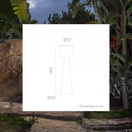 New Garden Stehlampe Grace 140 weiß 230V Höhe: 140 cm kaltweißes Licht