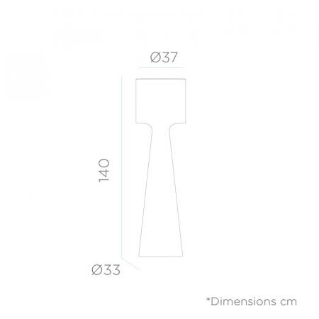 New Garden Außendekoleuchte Grace 140 Stehleuchte RGB Akku USB Fernbedienung