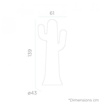 New Garden Stehlampe PANCHO LED-Kaktus weiß 230 Volt 140cm Innen & Außen IP65 warmweißes Licht IP65 mit Stecker Kabel