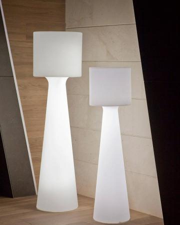 New Garden LED-Designer-Stehlampe Grace 170 RGB Akku USB Fernbedienung dimmbares kaltweisses & RGB-Licht 170 cm hoch