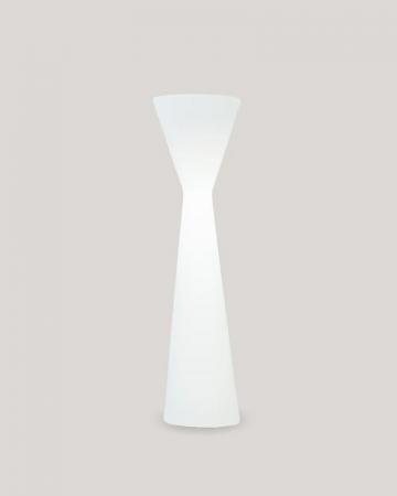 New Garden KONIKA 170 Aussen Stehleuchte 230V IP65 -außergewöhnliches Design in weiß- Höhe: 170 cm - Tageslichtweißes Licht