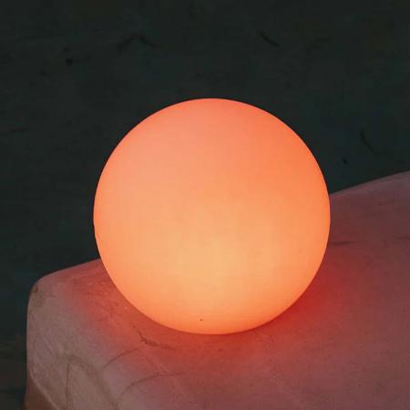 New Garden BULY 30 Solar LED-Garten Kugel IP68 Durchmesser: 30 cm RGB und warm- unfd kaltweißes Licht, Mit Erdspieß