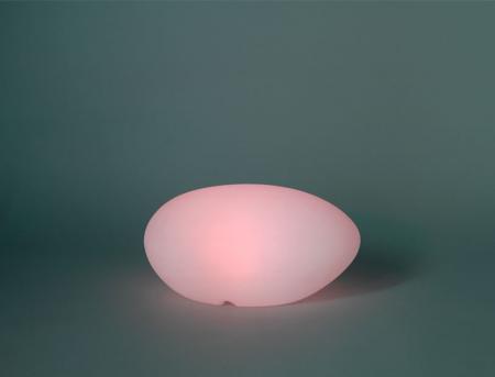 New Garden PETRA 60 Leuchtender Stein Solar Akku RGBW USB Fernbedienung - mit farbigem, warmen und kaltem Licht IP65