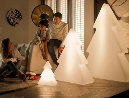 New Garden PINUS kleiner leuchtender Baum Weiß warmweißes Licht 40cm Kabel Innen