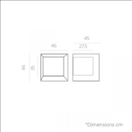 New Garden BRICKY Regal Würfel Modul in weiss mit RGB 230V