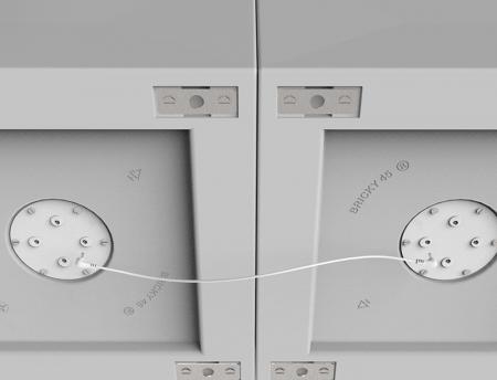 New Garden BRICKY Regal Würfel Modul in weiss mit RGB 230V