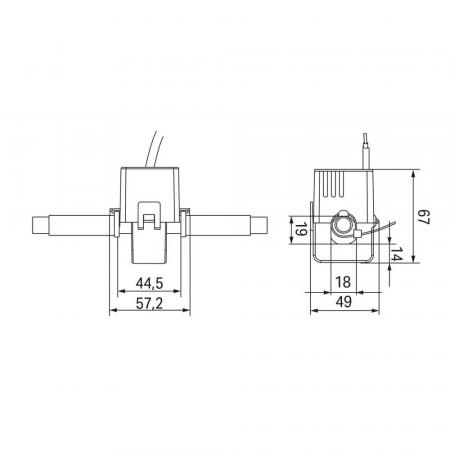WAGO 855-4001/100-001 Kabelumbau-Stromwandler 100 A / 1 A