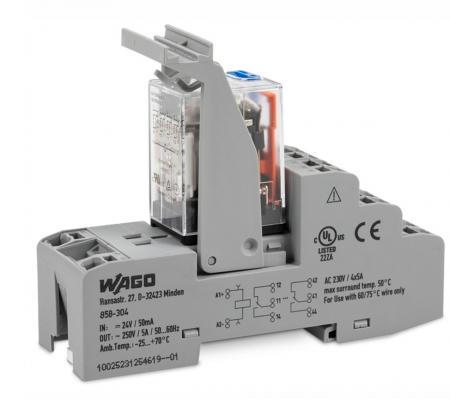 WAGO 858-304 Relais-Baustein 24 V DC 4 Wechsler