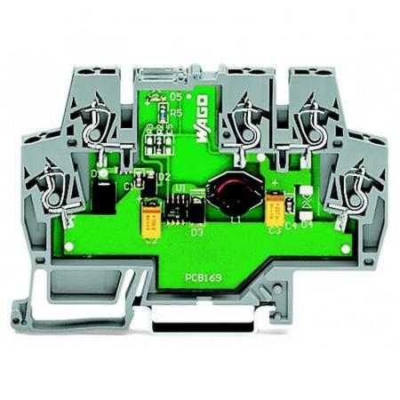 WAGO 2202-3208 Dreistockklemme 2,5 mm² Push-in CAGE CLAMP grau