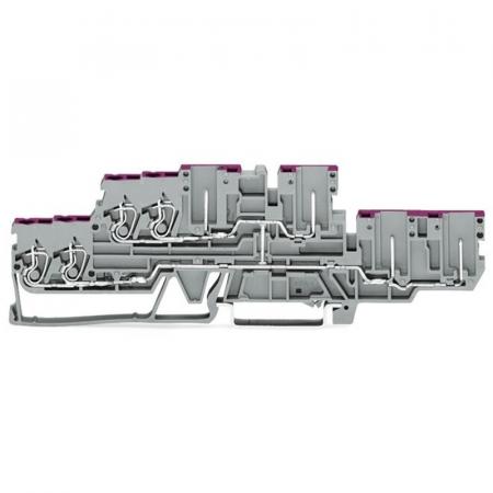 WAGO 870-138 4-Leiter/4-Pin-Doppelstock-Basisklemme 2,5 mm²