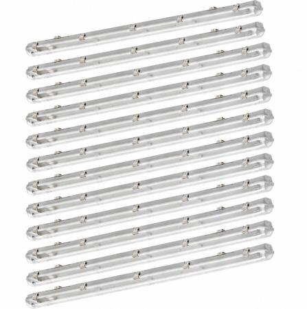 12 x Philips 150cm Ledinaire Feuchtraumleuchte Leergehäuse WT050C IP65 für 1x T8-LED-Röhre
