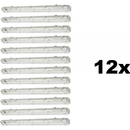 12 x 150cm Philips Ledinaire Feuchtraumleuchte 2-flg. WT050C Wannenleuchte für 2 G13 / T8 Röhren