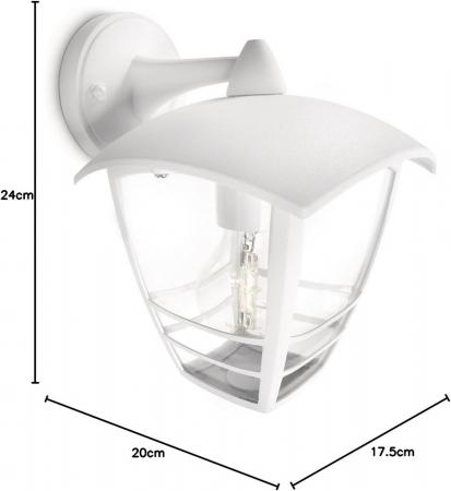 Philips myGarden Wandleuchte Creek in Weiß mit E27 Fassung