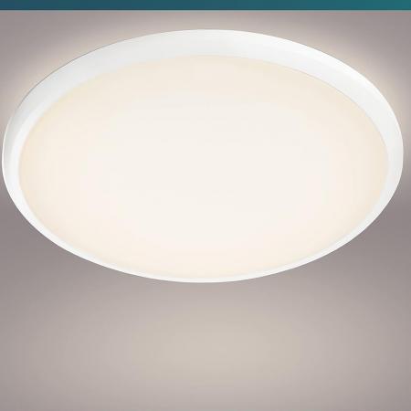 Runde Philips myLiving LED Deckenleuchte Twirly 2700K mit leistungsstarken 1200lm in Weiß