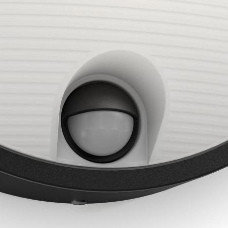 Philips myGarden IR LED Außenwandleuchte Yarrow Schwarz  Bewegungsmelder