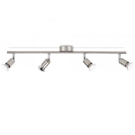 Philips 4er Limbali Deckenstrahler in Chrom matt mit 4 x GU10 Fassung IP20 - GU10 Leuchtmittel nicht enthalten