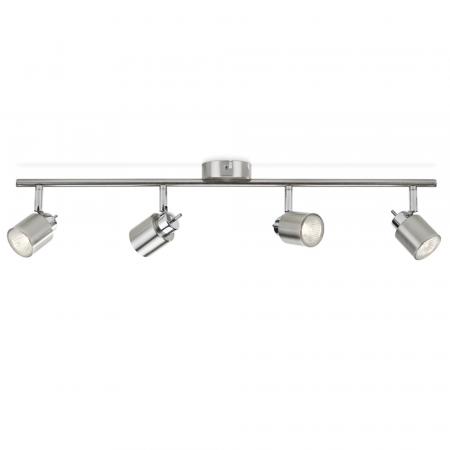 Philips 4er Meranti Deckenstrahler in Chrom mit 4 x GU10 Fassung IP20 - GU10 Leuchtmittel nicht enthalten