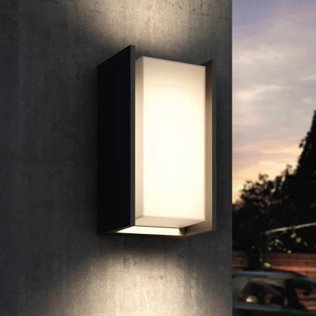 Philips Hue Turaco Wandleuchte Outdoor in Anthrazit aus Aluminium IP44 steuerbar via App - ZigBee, RGB und TW