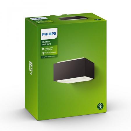Philips myGarden Aussenwandleuchte Hedgehog Anthrazit