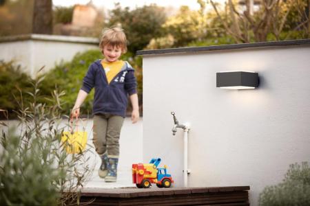 Philips myGarden Aussenwandleuchte Hedgehog Anthrazit