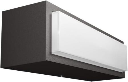 Philips Außen Wandleuchte Stratosphere wetterfest mit IP44-Schutz anthrazit neutralweißes Licht