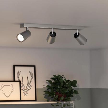Philips myLiving Spot Paisley 3-flammig mit schwenkbaren Leuchtköpfen Aluminium moderne Wohnbeleuchtung