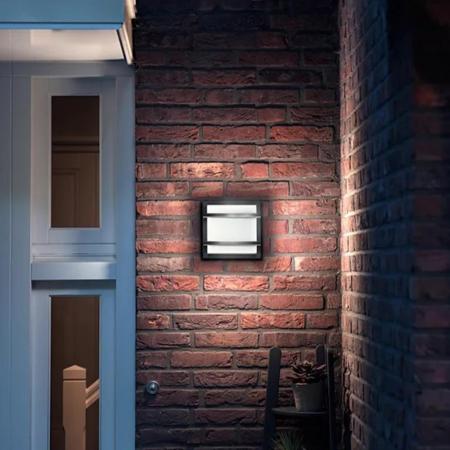 Philips Petronia LED Wandleuchte 12W 1200lm 4000K Anthrazit IP44