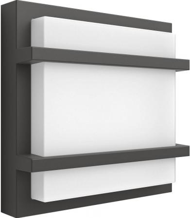 Philips Petronia LED Wandleuchte 12W 1200lm 4000K Anthrazit IP44