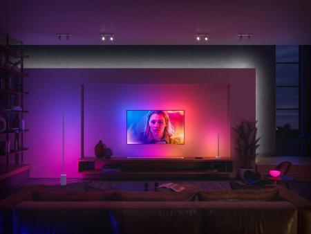 Philips Hue White and Color Ambiance Gradient Signe LED-Tischlampe in Weiß - minimalistisch & schlank