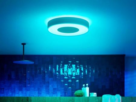 Philips Hue Xamento L Deckenleuchte weiß 42,5cm - IP44 Wasserbeständige smarte Badezimmerleuchte