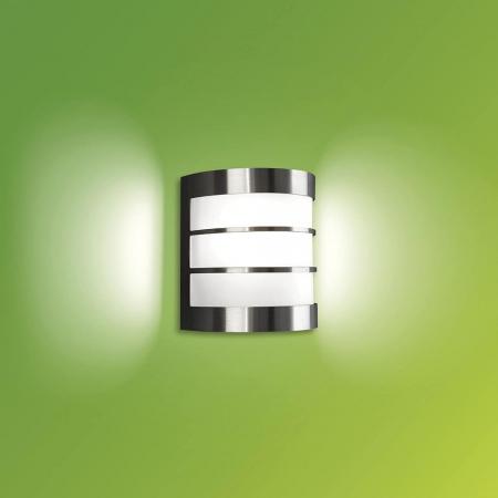 Philips myliving Massive Außenwandleuchte Calgary aus Edelstahl