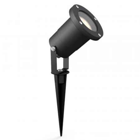 Philips Puled Bodenspot/Erdspieß in Schwarz 4,6 W mit warmweißem Licht