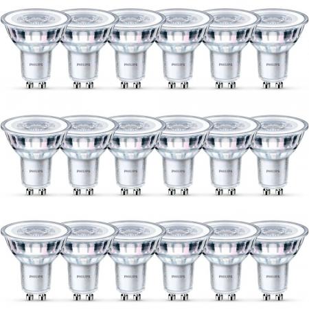 18er Pack Philips Classic LED Strahler 36°-Ausstrahlwinkel 4.6W wie 50W warmweisse Akzentbeleuchtung - XXXL-Sparpack