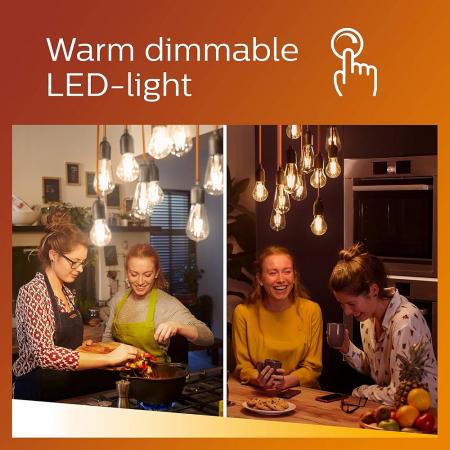 6er-Set PHILIPS GU10 LED Reflektor 3.8W wie 50W 36° Ausstrahlwinkel WarmGlow-dimmbar 2200K-2700K CRI90 mit hoher Farbwiedergabe