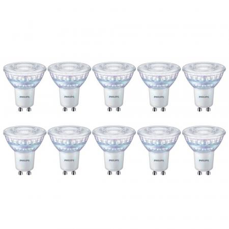 10 x Philips CorePro LED Spot GU10 LED 4W wie 35W dimmbar Glas 4000K universalweißes Licht