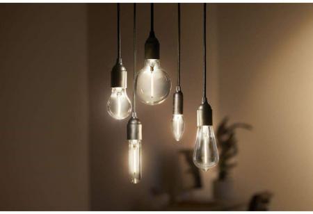 Dekorativer Rauchglaskolben E27 PHILIPS Lampe 27cm 6.5W wie 25W dimmbar Blickfang in der Wohnzimmerlampe