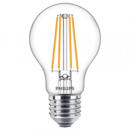 Philips E27 A60 LED-Lampe 8,5W 1055lm 2700K Warmweiß Filament
