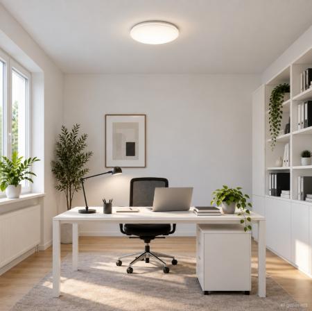 Philips LED Deckenleuchte Moire ø22cm weiß neutralweißes Licht 4000K IP20
