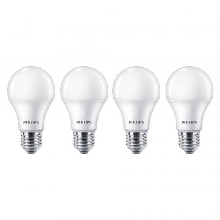 4er Pack PHILIPS E27 LED Lampen Milchglas 10W wie 75W warmweißes Licht