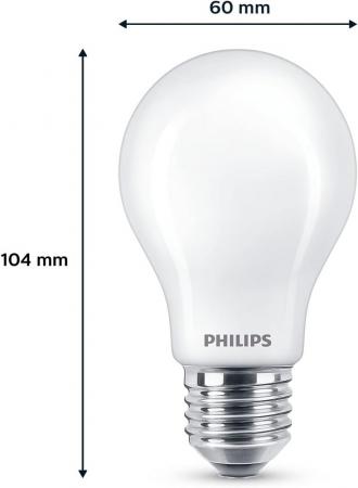 2-er Set PHILIPS E27 LED Lampe leistungsstark 10,5W wie 100W warmweisses blendfreies Licht