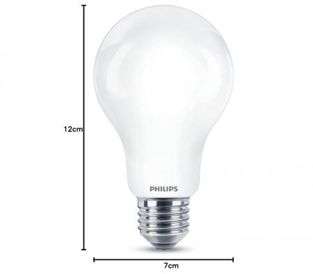 Philips E27 LED Leuchtmittel leistungsstark augenschonend 13W wie 120W warmweiss opalweiß mattiert