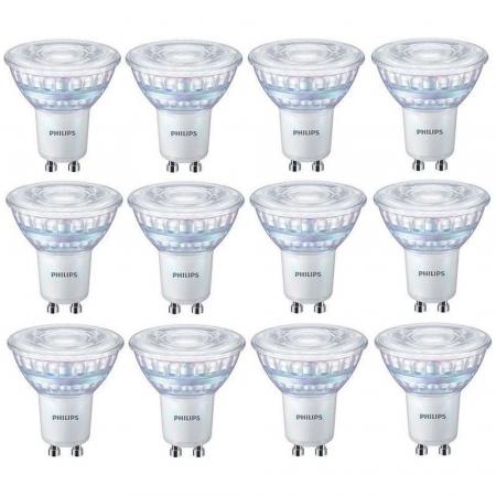 12 x Philips LEDClassic GU10 Strahler 3.8W wie 50W 36° 2200-2700K WarmGlow dimmbar